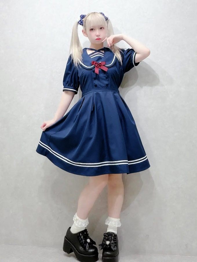 クロスリボンセーラーワンピース
